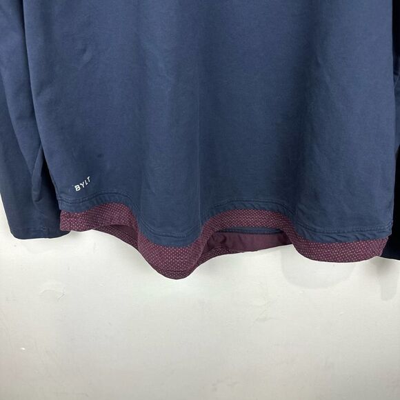 Bylt Drop Cut Lux Dual Layer Navy Long Sleeve Shirt Men’s XXL Read - Picture 8 of 9